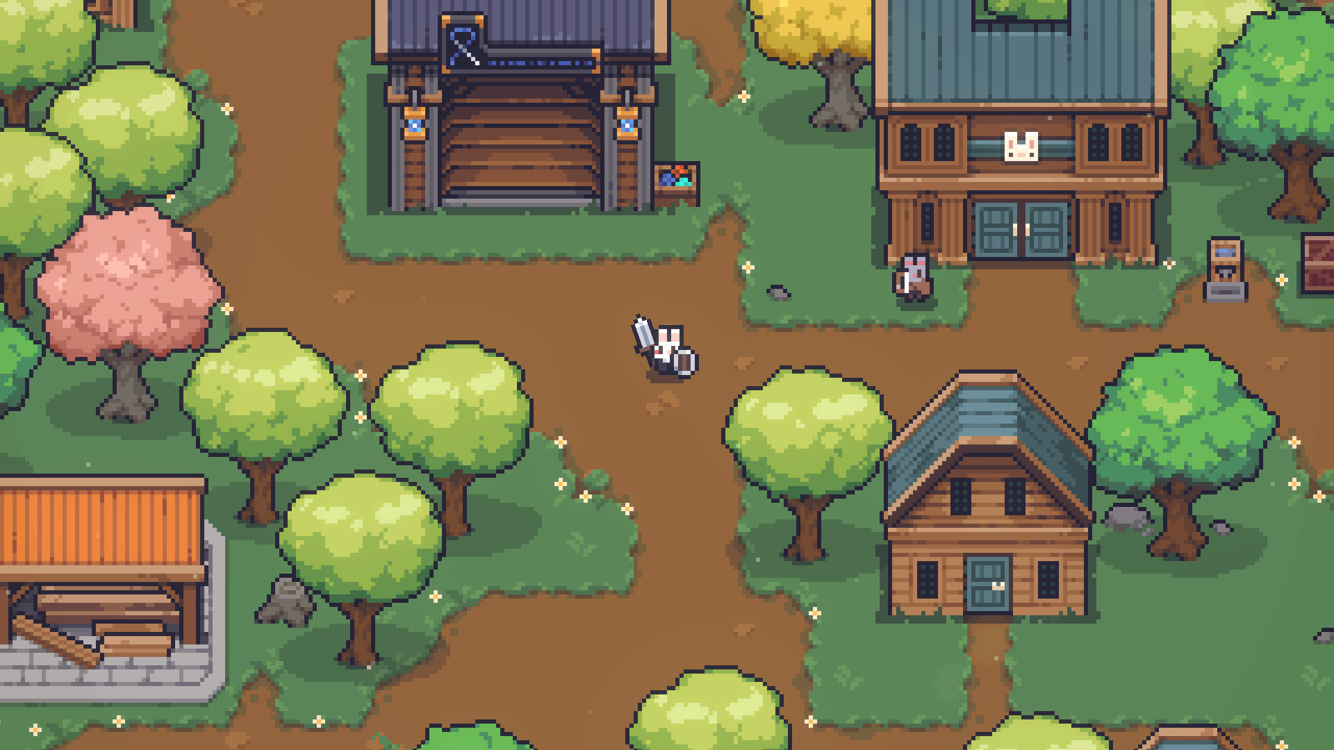 Sephiria Bunnyville pixel scene